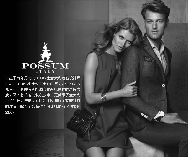商标名称：POSSUM (袋鼠)
注 册 号：20015723